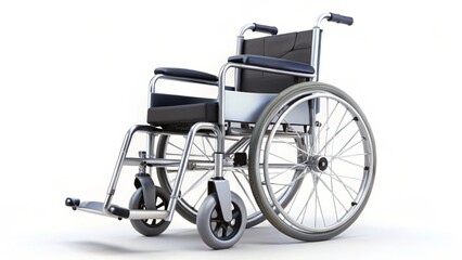 Wheelchair on White Background