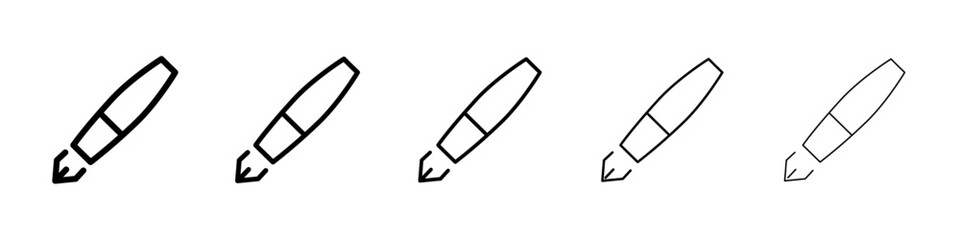 Pen icon Vector logo sign