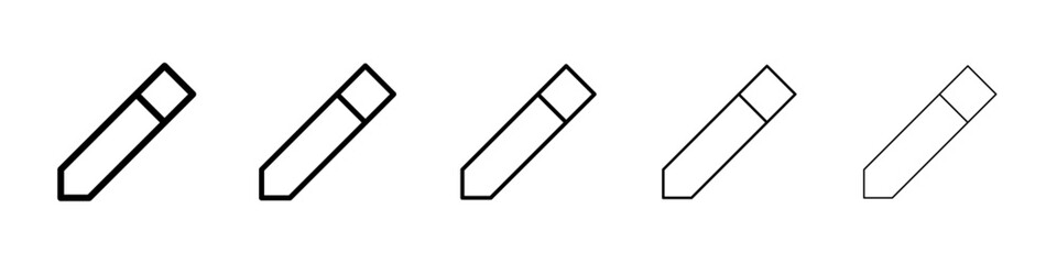 Pencil icon Vector logo sign