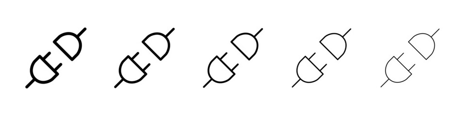 Plug icon Vector logo sign