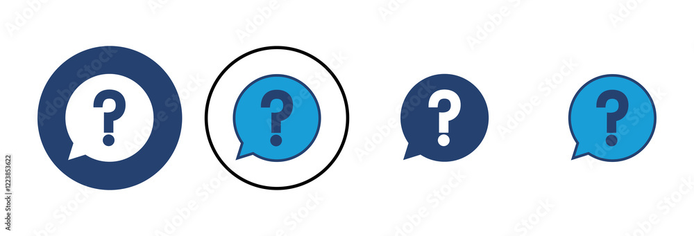 Poster question icon vector. question mark icon vector.