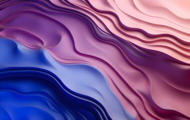 Obraz premium Abstract Wave element Background 3d Rendering, Colorful modern