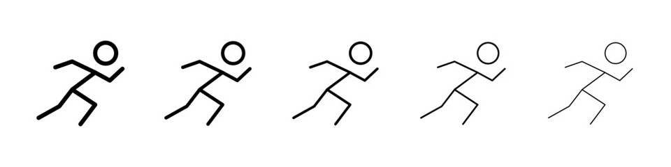 Running icon Vector logo sign