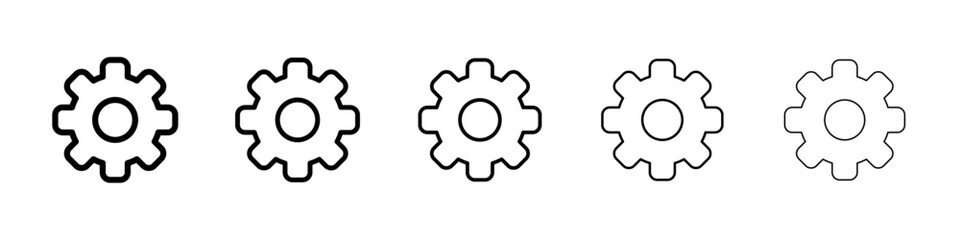 Setting icon Vector logo sign