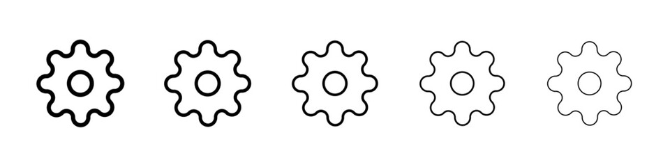 Settings icon Vector logo sign