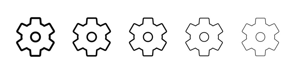 Settings icon Vector logo sign
