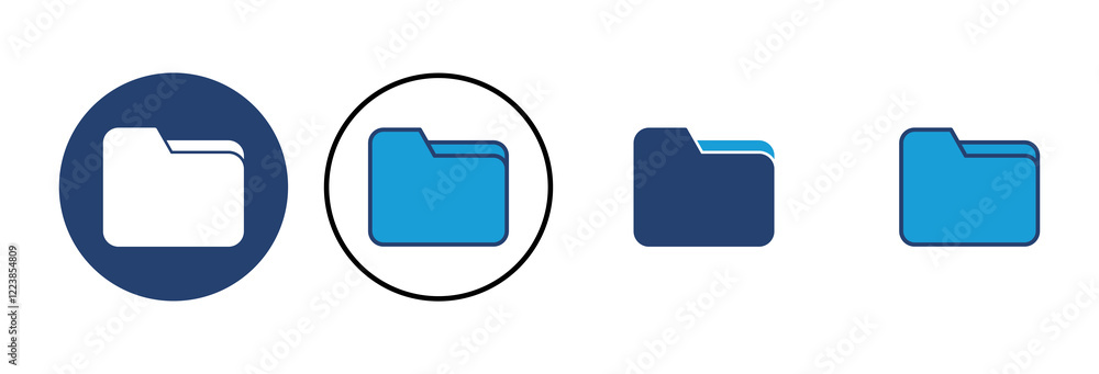 Poster folder icon vector. folder vector icon