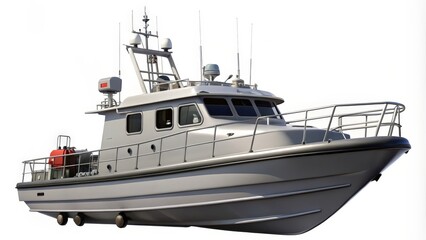 Naklejka premium Aluminum Patrol Boat Render