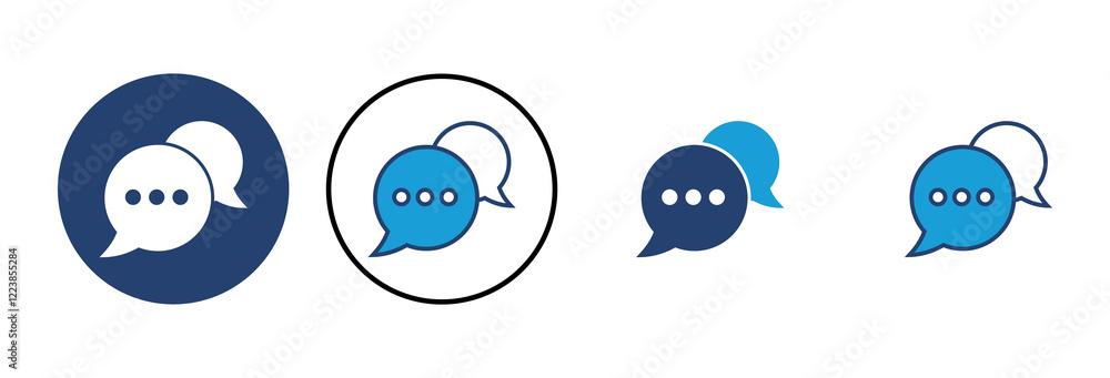 Poster chat icon vector. speech bubble icon. comment icon vector. message. contact us