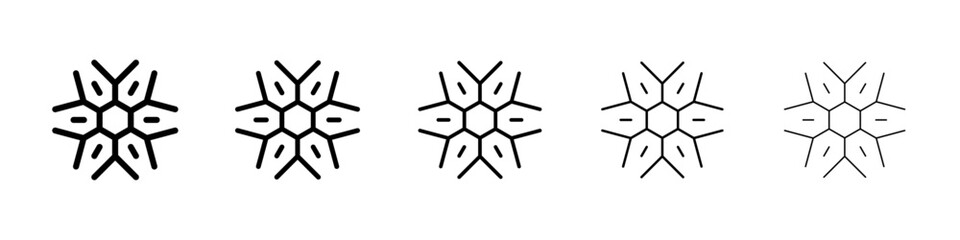 Snow icon Vector logo sign