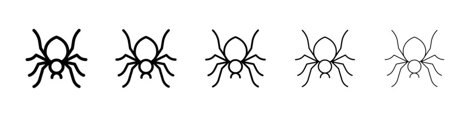Spider icon Vector logo sign