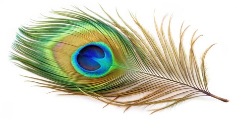 Obraz premium Peacock Feather Close-up