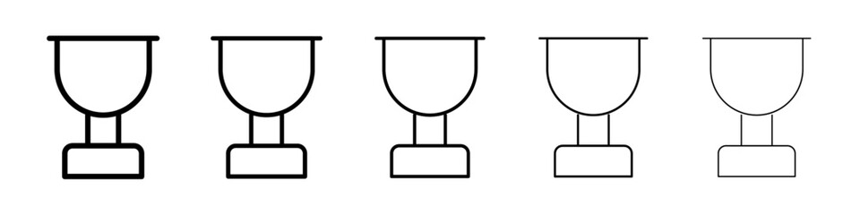 Trophy icon Vector logo sign