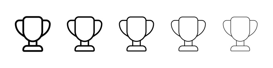 Trophy icon Vector logo sign