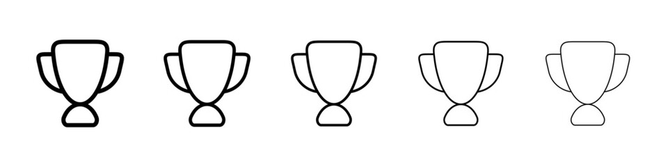 Trophy icon Vector logo sign