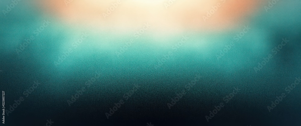 Aufkleber smooth turquoise gradient background minimalistic design ethereal lighting abstract art style