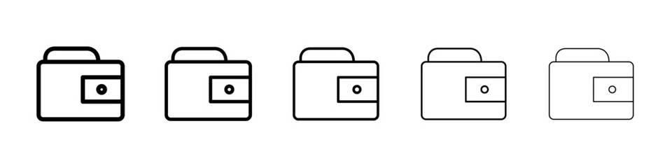 Wallet icon Vector logo sign