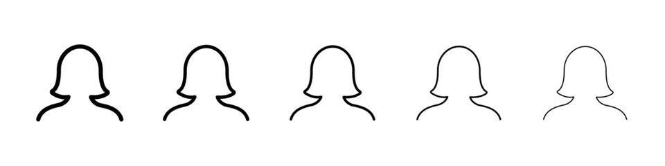 Women icon Vector logo sign