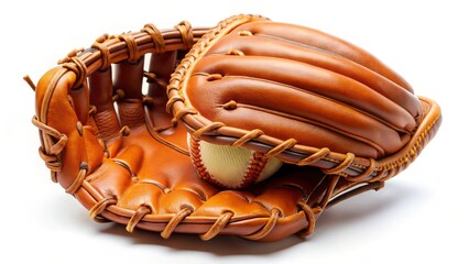 Vintage Baseball Glove and Ball