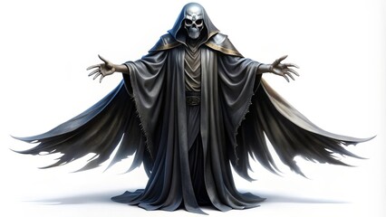 Hooded Figure, Spectral Being, Digital Art