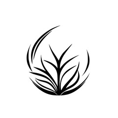 Fototapeta premium Elegant Plant Illustration: Minimalist Botanical Design, Abstract Floral Vector Graphic