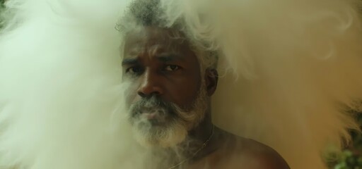 portrait of a person cloud smoke | Social Media Vertical |  Fog | Commercial | Cloud | Sky Background | Background for a Inspirational project | person in Smoke