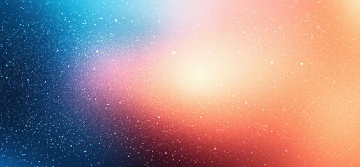 Abstract Gradient Background in Pastel Orange Blue with Blurred Lighting and Soft Texture