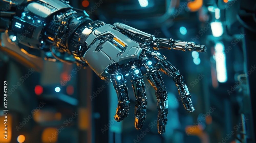 Poster cybernetic hand: a glimpse into the future of robotics