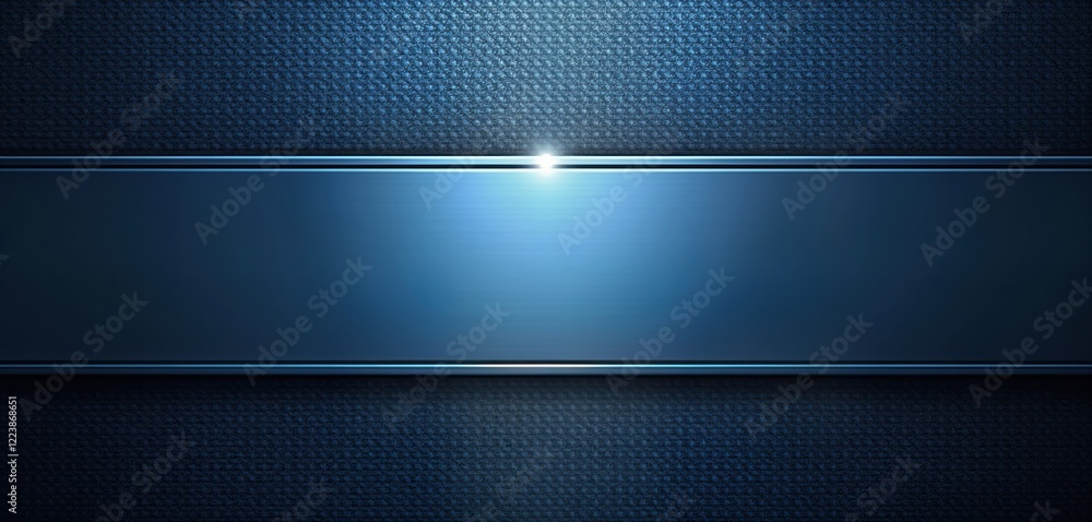 Poster dark blue background with metallic carbon fiber gradient texture. abstract design. modern, sleek tec