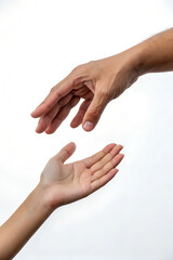 close up of a human hand