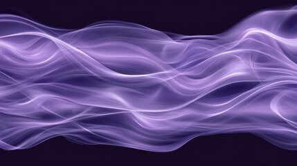 Obraz premium Abstract Lavender Wave Background Elegant Swirling Purple Smoke Design for Digital Art and Website