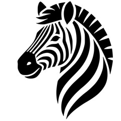 Zebra logo silhouette