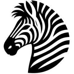 Zebra logo silhouette