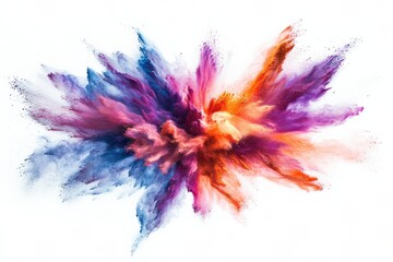 Vibrant explosion of colorful paint splashes abstract art digital artwork creative environment dynamic viewpoint visual impact