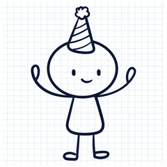 stick man sketch design illustration