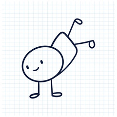 stick man sketch design illustration