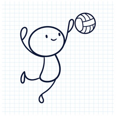 stick man sketch design illustration