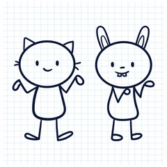 stick man sketch design illustration