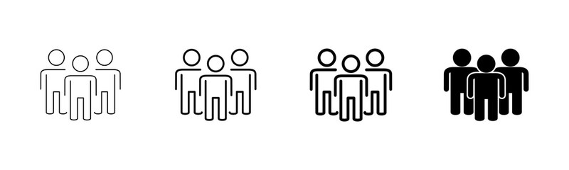 people icon vector isolated on white background. person icon. User vector icon