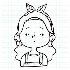 people avatar sketch design illustration hand drawn
