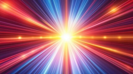 Obraz premium Abstract Speed of Light Burst Dynamic Colorful Rays and Glowing Energy