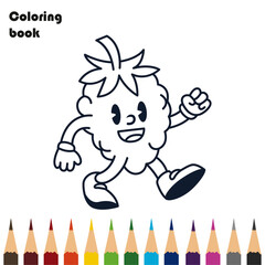 grape coloring book pencils design