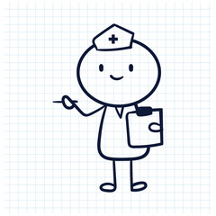 stick man sketch design illustration