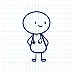 stick man sketch design illustration