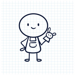 stick man sketch design illustration
