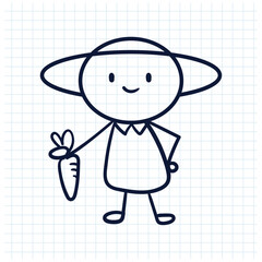 stick man sketch design illustration