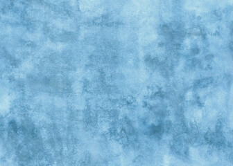 Blue texture watercolor background. Old blue abstract paper texture. 