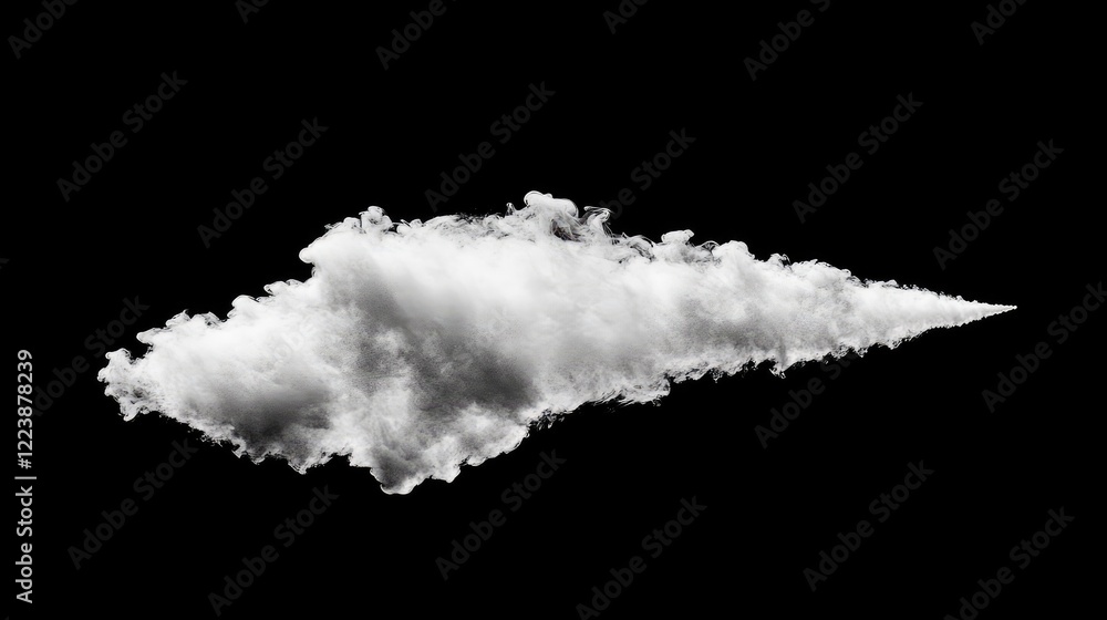 Poster a slow and gentle wisp of smoke rising and fading into the air, forming smooth, ethereal patterns.