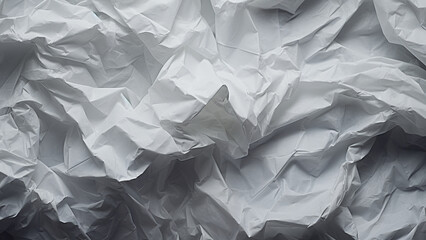 Obraz premium Crumpled White Fabric Texture With Soft Shadows