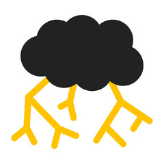 cloud with lightning icon
